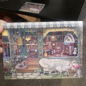 Vintage 2002 Window Shopping Blank Note Cards Artistry Janet Kruskamp - 12 Cards